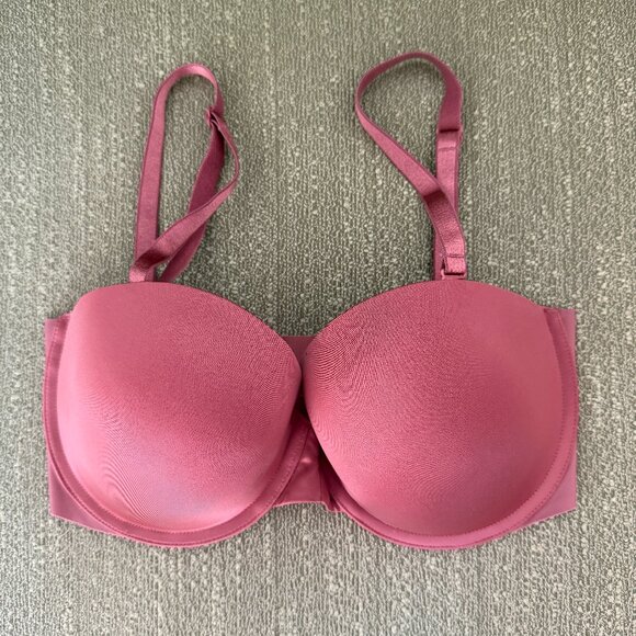 Victoria's Secret Multi-Way / Multiposition Pink 32DD Gold V - Picture 1 of 4